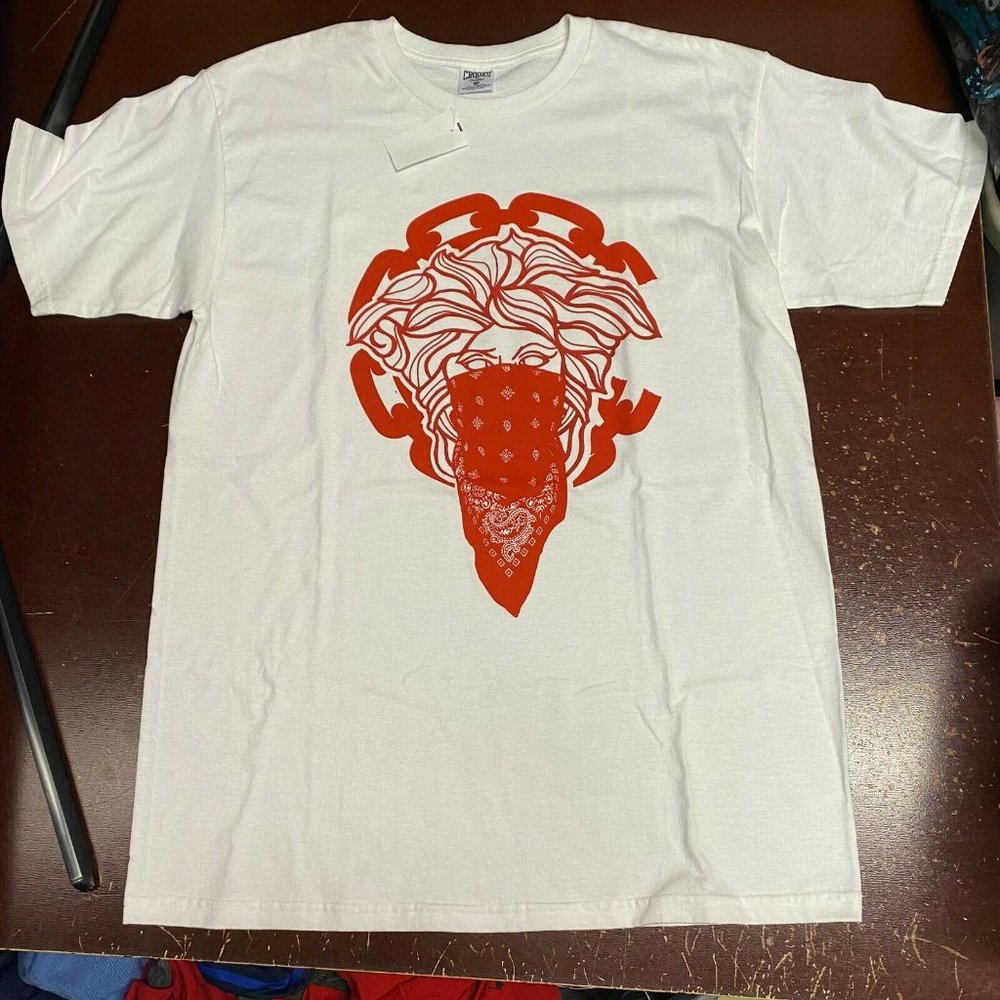 Crooks & Castles Mens White Graphic Short Sleeve Pullover T Shirt Size L XL